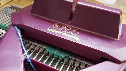 Bond America Ultimate Sweater Machine Diary #1