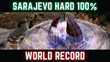 C&C3 Tiberium Wars Sarajevo [Hard, 100%] Former WORLD RECORD