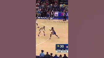 Chris Duarte opens his hip up guarding Tyrese Maxey which allows him to spin off him for 2