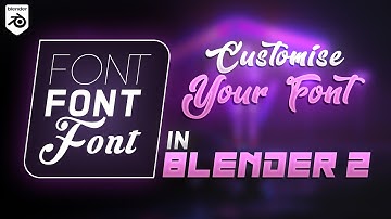 Customize your font in blender 2 | Deepak Graphics