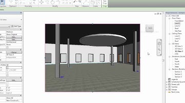 Revit: How to add ceilings and lights