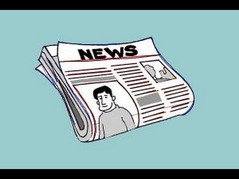 How to draw a newspaper - YouTube