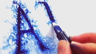 Modern Water Calligraphy Compilation #2 ! l (Plastic fork , PP pens and Brush Pens)