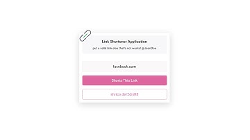 Url Shortener HTML code