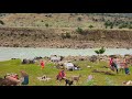 hard life of nomadic girls in the heavy rain of Zagros Herding sheep collecting firewood and cooking