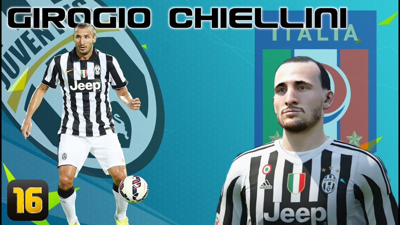 FIFA 16 GIORGIO CHIELLINI Virtual Pro Look Alike - YouTube