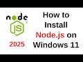 Easy Guide to Installing Node.js on Windows 11 🚀