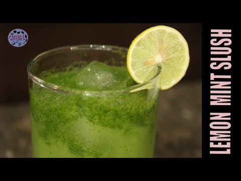 lemon-mint-slush-summer-drink-recipe-tasty-mint-slush-by-hafsa