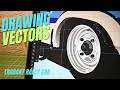 Vector Trace With Affinity Designer on iPad #007 wheels and tail light