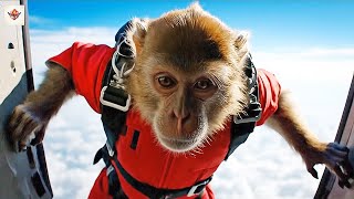 Skydiving Monkey Epic Funny Animal Adventure In The Sky