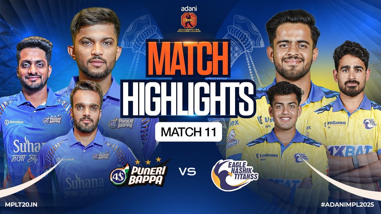 Prashant Solanki's Nashik Makes it 4 Out of 4 as Puneri Stumble | Match 11 Highlights | MPL 2025