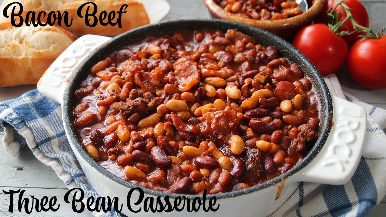 Three Baked Bean Combo With Bacon and Beef Ultimate Comfort Dish