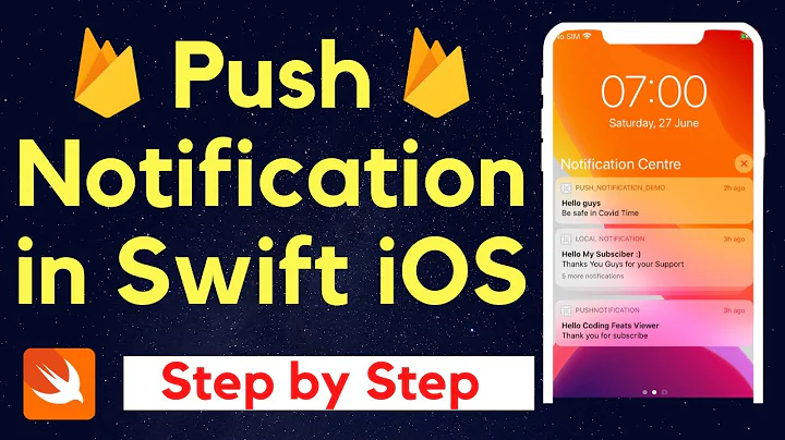 Push Notifications with Firebase iOS Swift 5 & Xcode 11.5