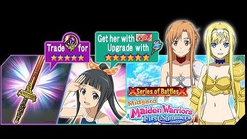 Sword Art Online Memory Defrag - Midgard Maiden Warriors First Summer Event Full Story