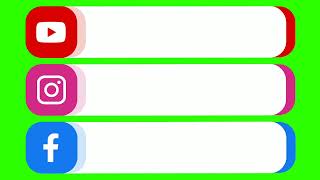 youtube kink facebook link instagram link with green screen