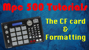 Mpc 500 Tutorials | Cf card and basics | Formatting & General Set up | Ep.1