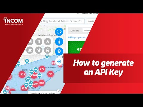 How to generate an API Key for your InCom Real Estate Website Map Search