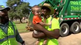 Sweet Little Boy Forms Adorable Friendship With Local Garbage Men