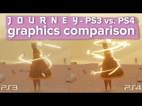 Journey - PS3 vs. PS4 gameplay and graphics comparison