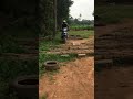 Jumping over 8  logs on a Bmw Gs 1200 rally