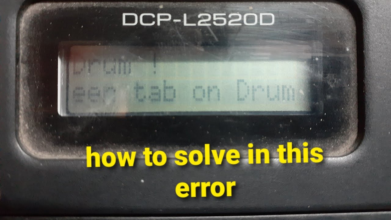 drum error on brother mfc 9330cdw printer