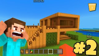 Minecraft: My Survival base | wooden block house