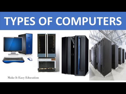 کمپیوٹرز کی اقسام || مائیکرو کمپیوٹر || MINICOMPUTER || مین فریم کمپیوٹر || سپر کمپیوٹر