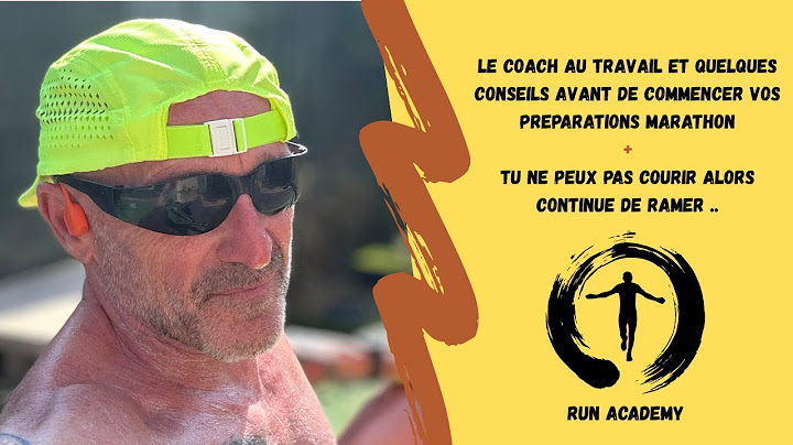 Le coach au boulot +  quelques conseils avant d’attaquer votre prépa marathon