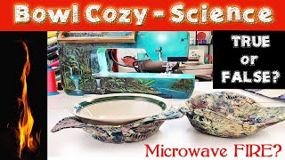 Sewing a Bowl Cozy Part 1 - Catch Fire in Microwave? True or False?