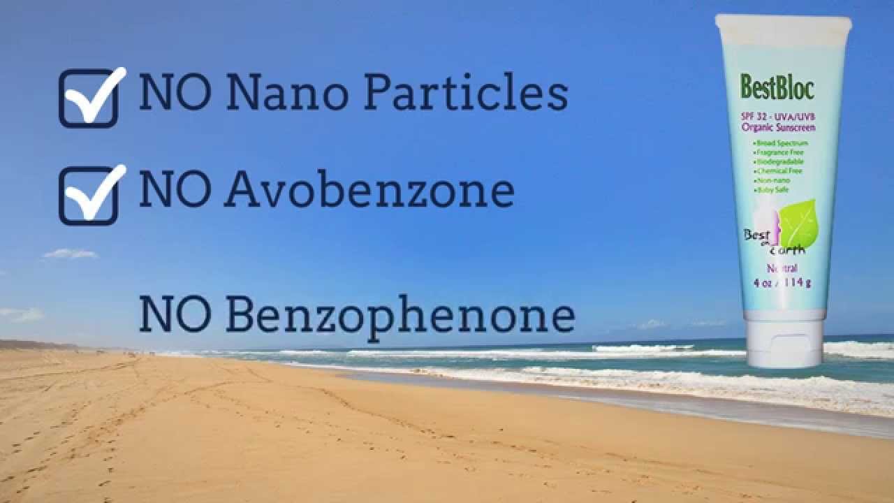 Best Organic Sunscreen with NonNano Zinc Oxide YouTube