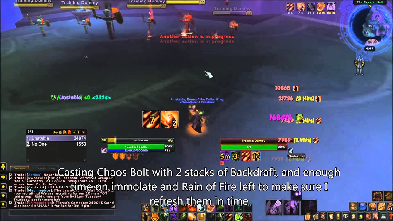 MoP Destruction Warlock 5.3 DPS Guide YouTube