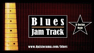 Video thumbnail of "D Dorian Blues Guitar Backing Track Jam"