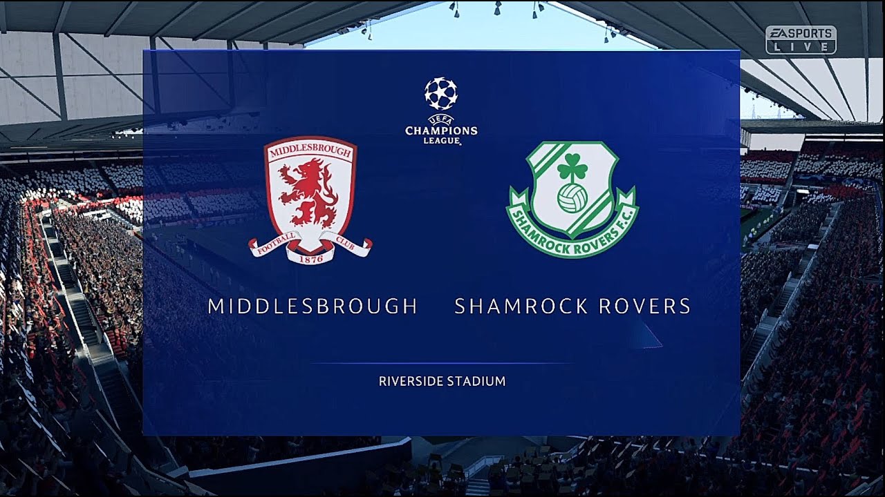 MIDDLESBROUGH VS SHAMROCK ROVERS @ Riverside Stadium