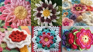 Latest Style Trendy Amazing Crochet Hand Knitted Flowers Pattern Top Ideas