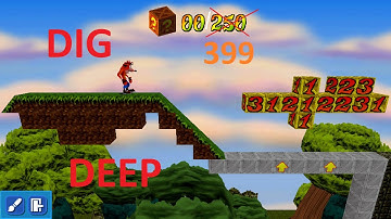 Custom Crash Bandicoot Back In Time (2023) Level 14 - Dig Deep (SOLUTION/SPOILER)