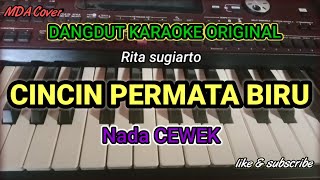 CINCIN PERMATA BIRU - RITA SUGIARTO | KARAOKE DANGDUT ORIGINAL VERSI MANUAL ORGEN TUNGGAL