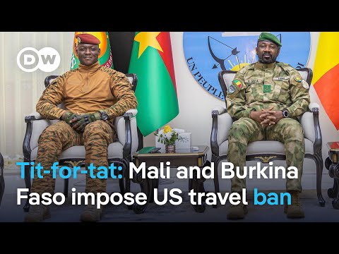 What's behind Mali and Burkina Faso announcing a reciprocal travel ban on US citizens? | DW News

The military juntas of Mali and Burkina Faso have announced an entry ban on US citizens. 

DW's Uwais Idris reports on the reciprocal travel ban.

#Whats #behind #Mali #and #Burkina