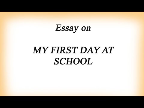 first day of class essay