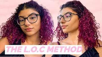 CURLY HAIR ROUTINE USING THE L.O.C METHOD | Beautycurlyqueen