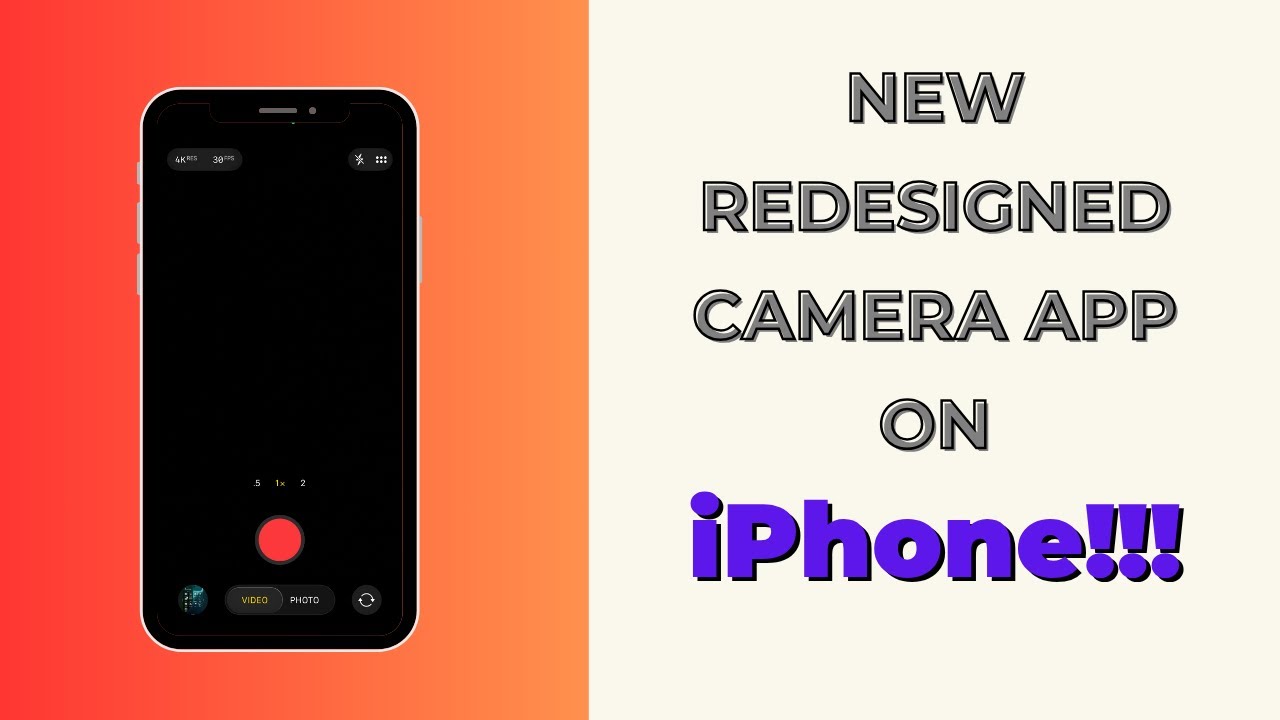 New Redesigned Camera App in iOS 26 - YouTube