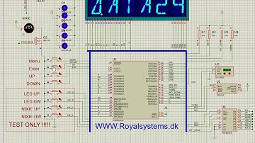 Nixie clock IV-17 russian menu setup demo