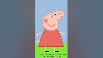 SPEED DRAWING OF PEPPA PIG  #SHORTS