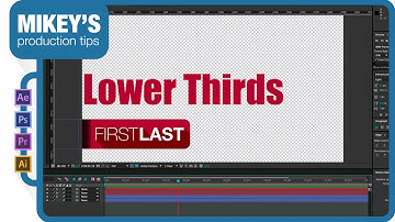 Dynamic lower thirds in After Effects CC