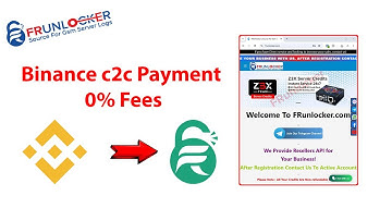 How to Use Binance c2c Payment Gateway On FRunlocker. No Need Any Fees