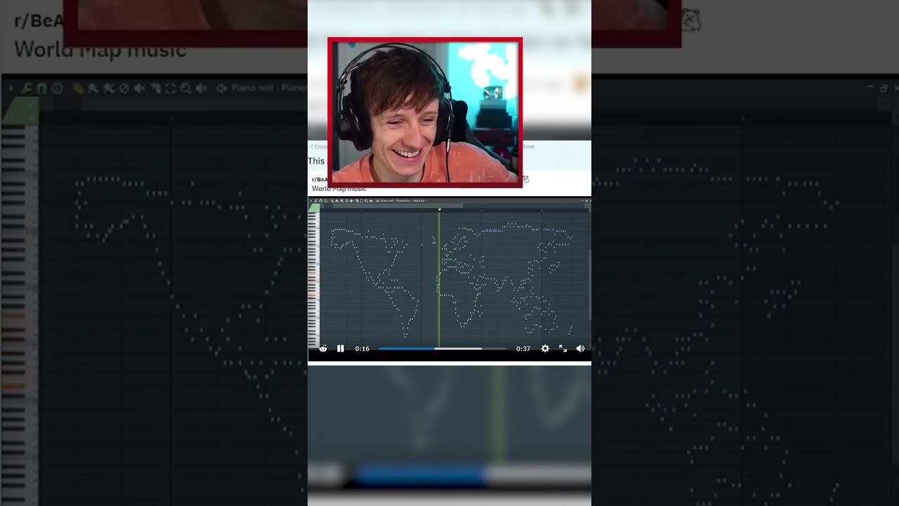 WORLD MAP on A PIANO! 