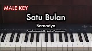 Download lagu Satu Bulan (NADA PRIA) - Bernadya | Piano Karaoke by Andre Panggabean