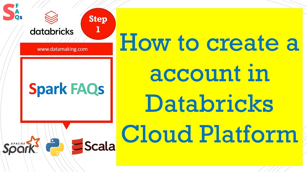 How to create a account in Databricks Cloud Apache Spark Part 1