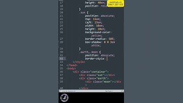 Mô phỏng Hệ Mặt Trời bằng HTML và CSS