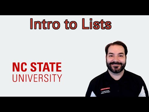 Intro to Lists in Python