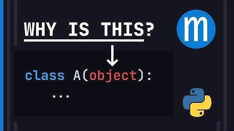Should you inherit from object?
